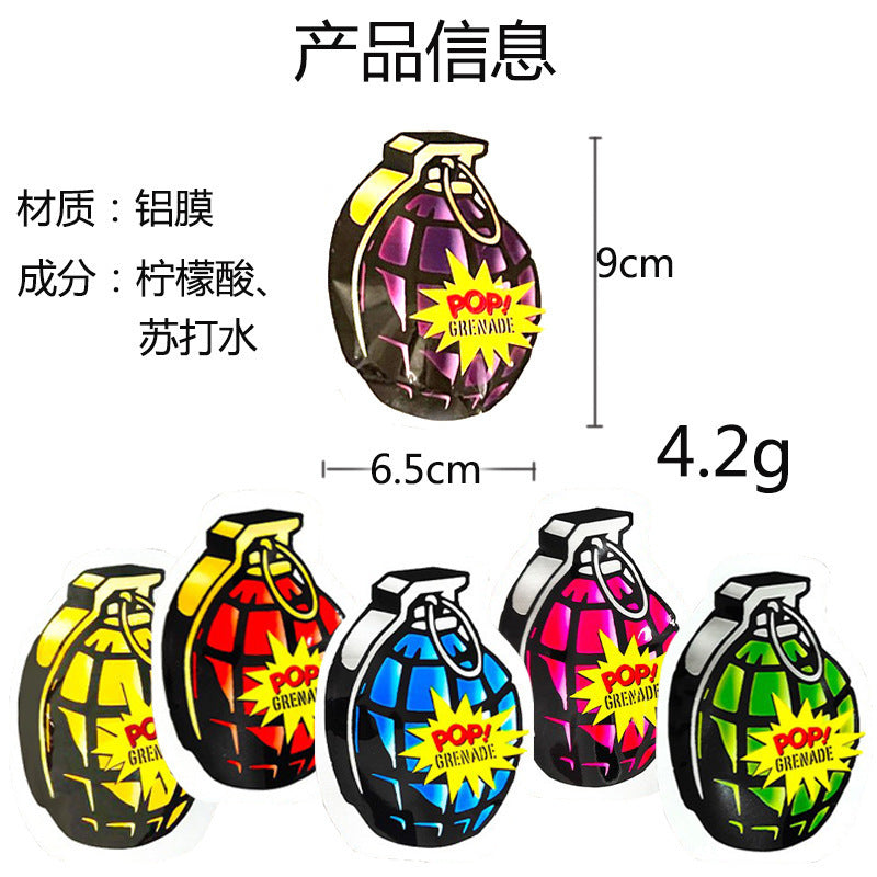 Automatic Inflatable Simulation Grenade Self-Exploding Small Bomb Prank Children's Toy Funny Prank Scare Sound Bomb Wholesale